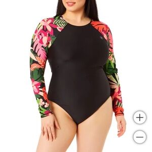 New Hurley Women's Long Sleeve Swimsuit